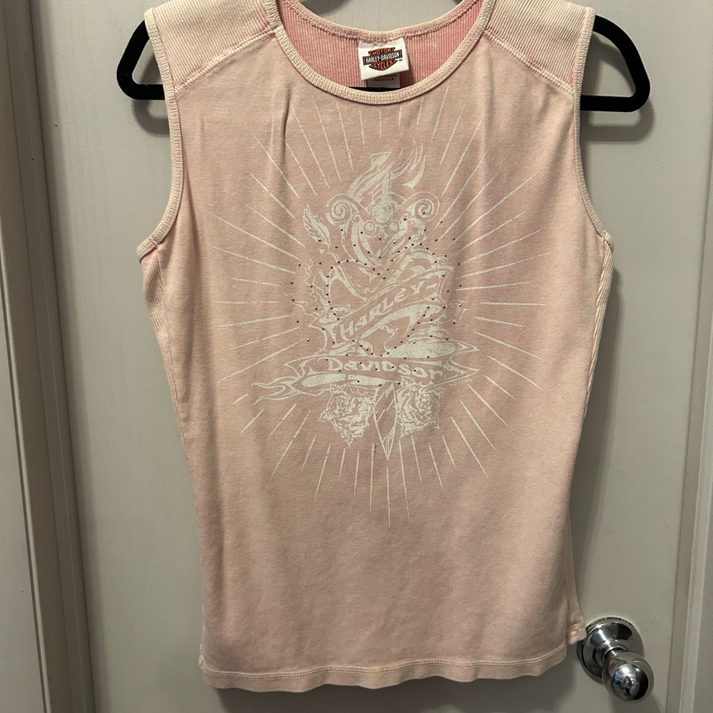 Harley-Davidson Pink Sleeveless Tank